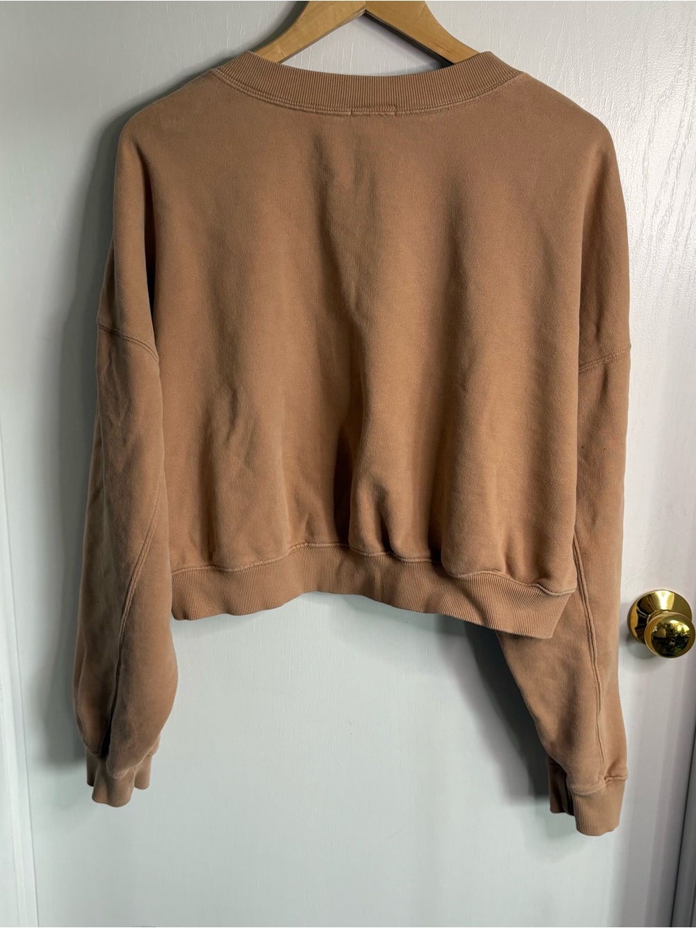 OFFLINE by Aerie Women's Cropped Oversized V-Neck Sweatshirt XL Athleisure Sport - Picture 2 of 11
